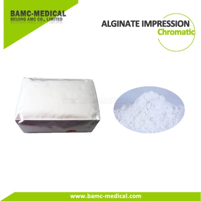 Materiales de impresión dental de alginato cromático de menta