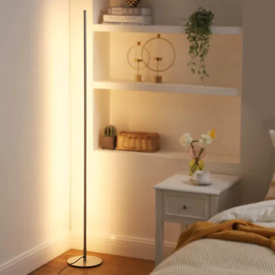 Lámpara de pie de decoración de iluminación táctil LED con cambio de Color RGB, barra sencilla de lujo mínima, con luz nocturna para decoración del hogar