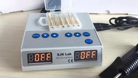 Calentador de cera eléctrico Digital para laboratorio Dental, pluma para tallar, 2 lápices, 6 puntas